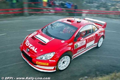Marcus Grönholm - Timo Rautiainen
73º Rallye Automobile de Monte-Carlo 2005. Peugeot 307 WRC. Clasificado 5º.
Copiloto Timo Rautiainen.
El Rally tenis un total de 1,360.13 Km de los que 353.07 Km divididos en 15 tramos, eran especiales.
Tomaron la salida 34 equipos, finalizaron 24.@
Palabras clave: ;Timo_Rautiainen;Peugeot;WRC;Montecarlo;2005
