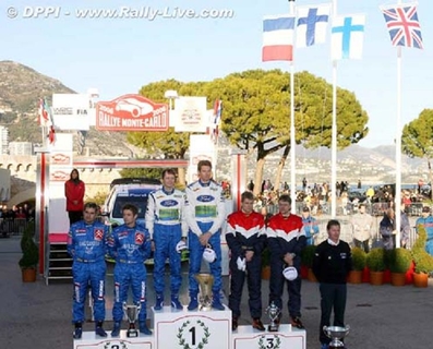 74º Rallye Automobile de Monte-Carlo 2006
Podium

Marcus Grönholm - Timo Rautiainen, clasificado 1º con Ford Focus RS WRC 06 (EU55 BMV).

Sébastien Loeb - Daniel Elena, clasificado 2º con Citröen Xsara WRC (831 DPT 78).

Toni Gardemeister - Jakke Honkanen, clasificado 3º con Peugeot 307 WRC (268 PWX 75).

Del 20 al 22 de Enero, Monaco.
Superficie: asfalto - nieve.

El Rally tenia un total de 1294.89 Km de los que 366.39 km divididos en 18 tramos eran especiales, (2 de ellas fueron canceladas SS3 Pierlas - Ilonse 1 de 23.22 Km y SS11 La Tour sur Tinee - Utelle 2 de 18.73 Km).

Se inscribieron 53 equipos, tomaron la salida 51, finalizaron 43.
@
Palabras clave: ;Timo_Rautiainen;Sebastien_Loeb;Toni_Gardemeister;Montecarlo;2006;Personajes