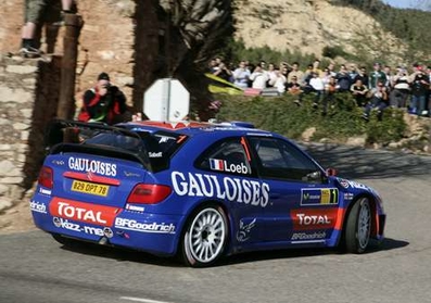 Sébastien Loeb - Daniel Elena
42º RallyRACC Catalunya - Costa Daurada 2006. Citroën Xsara WRC (829 DPT 78). Clasificado 1º.
Kronos Racing

Del 24 al 26 de Marzo, Salou, Tarragona, Catalunya, España.
Superficie: asfalto.

El Rally tenia un total de 1376.14 Km de los que 346.43 Km divididos en 16 tramos eran especiales.

Se inscribieron 71 equipos, tomaron la salida 66, finalizaron 56.@
Palabras clave: Citroen;Xsara;WRC;Catalunya;2006;España;Spain;Costa_Dorada