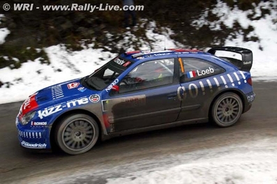 Sébastien Loeb - Daniel Elena
74º Rallye Automobile de Monte-Carlo 2006. Citröen Xsara WRC (831 DPT 78). Clasificado 2º.

Del 20 al 22 de Enero, Monaco.
Superficie: asfalto - nieve.

El Rally tenia un total de 1294.89 Km de los que 366.39 km divididos en 18 tramos eran especiales, (2 de ellas fueron canceladas SS3 Pierlas - Ilonse 1 de 23.22 Km y SS11 La Tour sur Tinee - Utelle 2 de 18.73 Km).

Se inscribieron 53 equipos, tomaron la salida 51, finalizaron 43.@
Palabras clave: Sebastien_Loeb;Citroen;Xsara;WRC;Montecarlo;2006