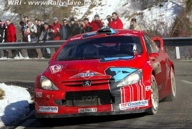 Toni Gardemeister - Jakke Honkanen
74º Rallye Automobile de Monte-Carlo 2006. Peugeot 307 WRC (268 PWX 75). Clasificado 3º.

Del 20 al 22 de Enero, Monaco.
Superficie: asfalto - nieve.

El Rally tenia un total de 1294.89 Km de los que 366.39 km divididos en 18 tramos eran especiales, (2 de ellas fueron canceladas SS3 Pierlas - Ilonse 1 de 23.22 Km y SS11 La Tour sur Tinee - Utelle 2 de 18.73 Km).

Se inscribieron 53 equipos, tomaron la salida 51, finalizaron 43.@
Palabras clave: Toni_Gardemeister;Peugeot;WRC;Montecarlo;2006