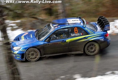 Stéphane Sarrazin - Stéphane Prévot
74º Rallye Automobile de Monte-Carlo 2006. Subaru Impreza S12 WRC 06 (GT55 SRT). Clasificado 5º.

Del 20 al 22 de Enero, Monaco.
Superficie: asfalto - nieve.

El Rally tenia un total de 1294.89 Km de los que 366.39 km divididos en 18 tramos eran especiales, (2 de ellas fueron canceladas SS3 Pierlas - Ilonse 1 de 23.22 Km y SS11 La Tour sur Tinee - Utelle 2 de 18.73 Km).

Se inscribieron 53 equipos, tomaron la salida 51, finalizaron 43.@
Palabras clave: Stéphane_Sarrazin;Stéphane_Prévot;Subaru;Impreza;WRC;Montecarlo;2006