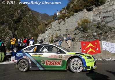 Mikko Hirvonen - Jarmo Lehtinen
74º Rallye Automobile de Monte-Carlo 2006. Ford Focus RS WRC 06 (EU55 BNA). Clasificado 7º.

Del 20 al 22 de Enero, Monaco.
Superficie: asfalto - nieve.

El Rally tenia un total de 1294.89 Km de los que 366.39 km divididos en 18 tramos eran especiales, (2 de ellas fueron canceladas SS3 Pierlas - Ilonse 1 de 23.22 Km y SS11 La Tour sur Tinee - Utelle 2 de 18.73 Km).

Se inscribieron 53 equipos, tomaron la salida 51, finalizaron 43.@
Palabras clave: ;Jarmo_Lehtinen;Ford;Focus;RS;WRC;Montecarlo;2006