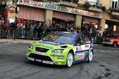 Marcus Grönholm - Timo Rautiainen
75º Rallye Automobile de Monte-Carlo 2007. Ford Focus RS WRC 06 (EJ56 FZV). Clasificado 3º.

Del 18 al 21 de Enero, Valence, Monte-Carlo.
Superficie: asfalto - nieve.

El Rally tenia un total de 1185.22 km de los que 328.54 km divididos en 15 tramos eran especiales.

Tomaron la salida 47 equipos, finalizaron 39.@
Palabras clave: ;Timo_Rautiainen;Ford;Focus;RS;WRC;Montecarlo;2007