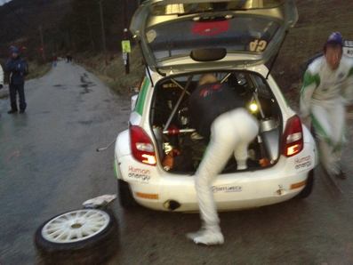 Matthieu Margaillan - Mathilde Margaillan
82º Rallye Automobile de Monte-Carlo 2014. Skoda Fabia. Abandonò por accidente en SS8 Selonnet - Breziers de 22.68 Km.
El Rallye tenia un total de 1,373.36 Km de los que 360.48 divididos en 15 tramos, eran especiales, (una de ellas fue cancelada por exceso de nieve SS14 La Bollene Vesubie - Mouline 2 de 23.40 Km, mas conocido como Col de Turini, por exceso de nieve).
Se inscribieron 72 participantes, tomaron la salida 68, finalizaron 40.
Foto de Ramon Canals antes del CH de SS1 Orpierre - St Andre de Rosans 1, de 25.49 Km.
Palabras clave: Skoda;Fabia;Montecarlo;2014